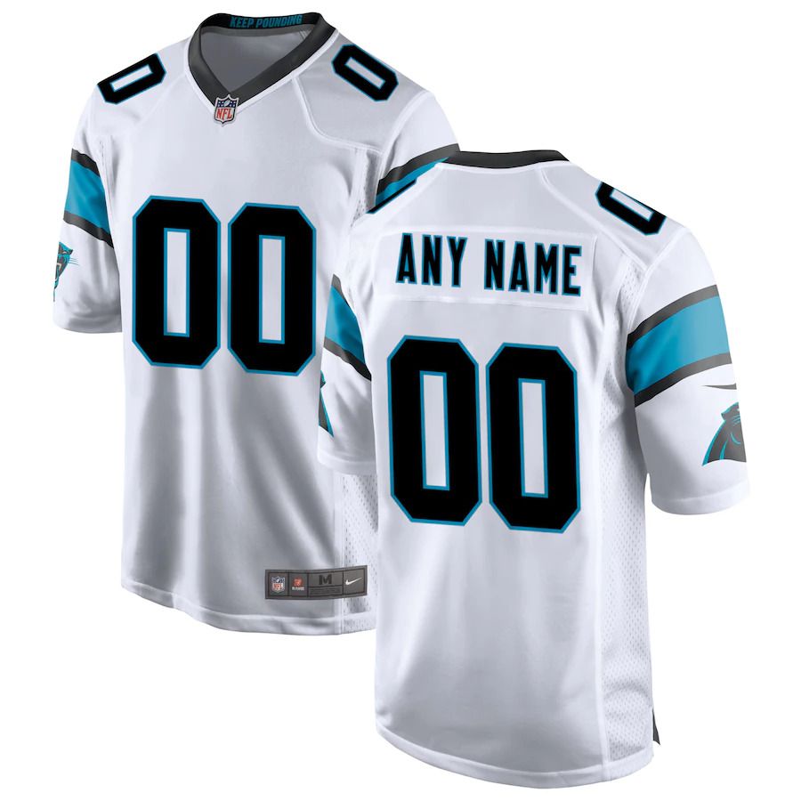 Men Carolina Panthers Nike White Custom Game NFL Jersey